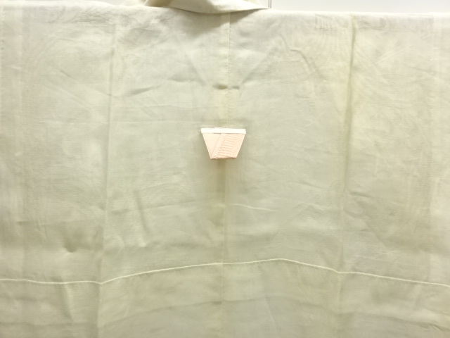  アンティーク　本麻すかし織荒波模様長襦袢